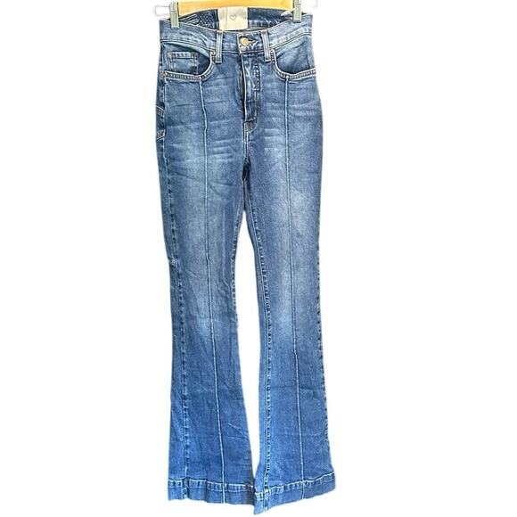 Revice Venus Star High Waisted Flared Sexy Denim Going Out Jeans Size 25 - Picture 7 of 11
